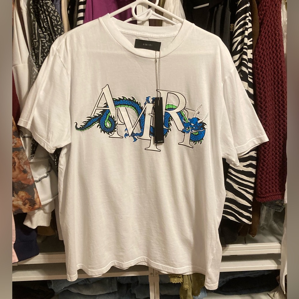 AMIRI Lunar New Year Dragon T-Shirt White XL New